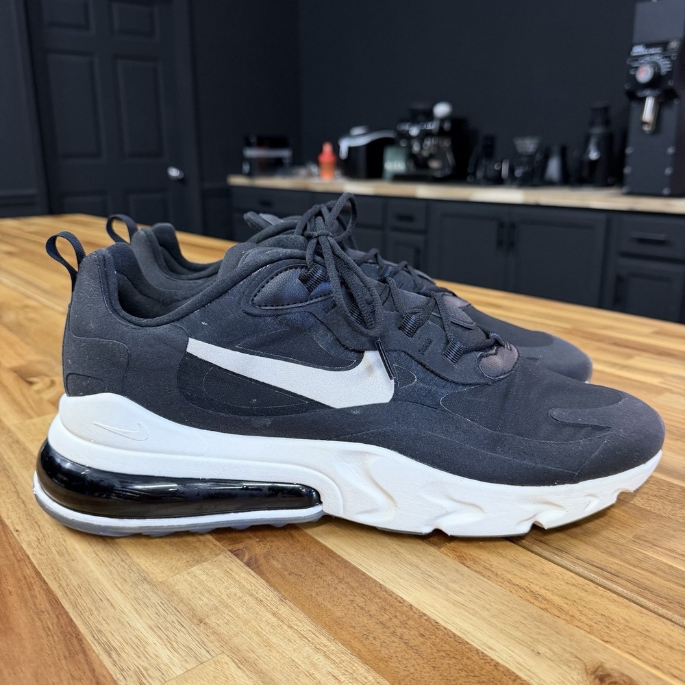 Nike Air Max 270 React By You Men's Size 14 Black White CK4885-991
